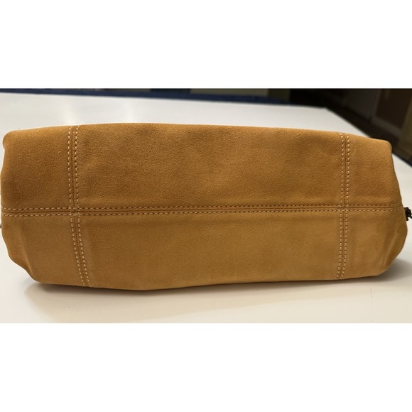 DOONEY & BOURKE Vintage Hobo Shoulder Bag Caramel Suede Brown Leather Old Money - Picture 8 of 15